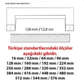 Lüx Çekmece Kulpları Dolap Mobilya Kulp Düz Siyah 96-128 mm Metal Kulp 5 Adet - 5