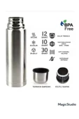 Çelik 750 ML İnox Mama Termosu evde kampta ofiste içi dışı çelik kırılmaz - 4