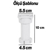 Ayarlanabilir 10 cm Ayak Set 10 ADET Dolap Mobilya Tezgah Puf Yükseltici Yükseltme Ayağı Ayakları thumbnail 4