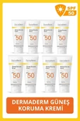 Dermaderm 8 Adet Spf 50+ Güneş Koruma Vitaminli Yüz ve Vücut Güneş Kremi 8 x 100ml. - 1