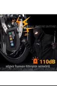 Alarmlı Disk Kilidi Motorsiklet Scooter Bisiklet Sesli Alarm 110 Desibel Yüksek Ses thumbnail 6