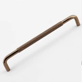 Tırtıklı Bronz Metal Kulp 320 mm 32 cm Mobilya Çekmece Dolap Dolabı Modern Kapak Kulpları thumbnail 5