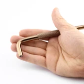 Tırtıklı Bronz Metal Kulp 320 mm 32 cm Mobilya Çekmece Dolap Dolabı Modern Kapak Kulpları thumbnail 4