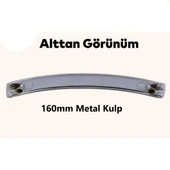 Lüx Çekmece Kulpları Dolap Mobilya Kulp Köprü 160 mm Metal Kulp 5 Adet thumbnail 5