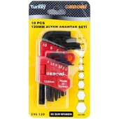 Edoni 120 Mm 10 Parça Alyan Seti Siyah thumbnail 1