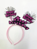 Happy Birthday Neon Renk Doğum Günü Tacı 12 Adet thumbnail 5