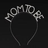 Kristal Taşlı Gümüş Renk Mom To Be Tacı Anne Tacı thumbnail 1