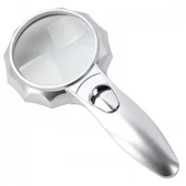 4x 6 Led Işık Aydınlatma 75mm Optik Lens El Büyüteç thumbnail 1