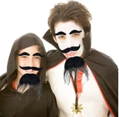 Siyah Renk Kendinden Yapışkanlı Takma Sakal Bıyık Ve Kaş Seti thumbnail 2