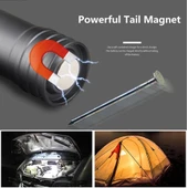 F-90 Aluminyum Kaplama Mıknatıslı Şarjlı El Feneri thumbnail 3