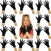 Siyah Renk Likralı 23 Nisan 29 Ekim 19 Mayıs Gösteri Bando Eldiveni 10 Çift ( 20 Adet ) thumbnail 1