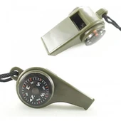 Çok Fonksiyonlu Düdük Pusula,  Kamp Termometre Acil Survival Dişli Düdük thumbnail 5