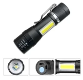 Wuben Wb-017 Zoomlu Şarjlı Cob Led Güçlü El Feneri thumbnail 3