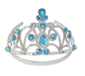 Mavi Taşlı Elsa Çocuk Tacı Prenses Tacı Kraliçe Tacı 16x14 Cm thumbnail 1