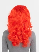 Kırmızı Renk Uzun Dalgalı Parti Peruğu thumbnail 2