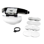 Lens Takmalı 5 Lenslı , Led Lambalı Şapka Tip Büyüteç thumbnail 3