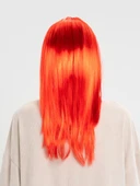 Kırmızı Renk Uzun Düz Parti Peruğu thumbnail 2