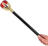 Altın Renk 60 Cm Kral Tacı Kraliyet Tacı Ve Kırmızı Topuzlu Kral Asası Seti thumbnail 3