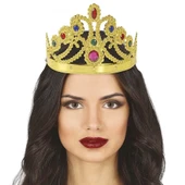 Altın Renk Plastik Prenses Tacı Kraliçe Tacı 60 Cm thumbnail 2