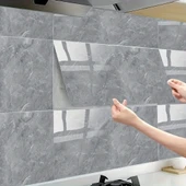 Gri Mermer Desenli Alüminyum Plastik Duvar Sticker thumbnail 1