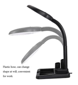 Esnek 5x /10x,40 Led Işıklı Büyüteç ,lamba  Büyüteç Okuma, Çalışma Lehim Masa Lambası A808 thumbnail 5