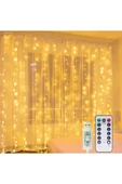 8 Fonksiyonlu Peri Perde Led Uzaktan Kumandalı Günışığı Perde Peri Led (3 Mt X 3 Mt) thumbnail 2
