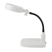 Masaüstü 10x Led Işıklı Büyüteç Okuma El Sanatları Onarım Büyüteç 7765 thumbnail 1