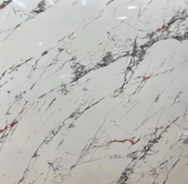 Beyaz Mermer Desenli Yapışkanlı Kaplama Kağıdı  Büyük Boy 5 Metre thumbnail 1