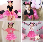 Pembe Fiyonklu Minnie Mouse Tacı Mini Kulak thumbnail 5
