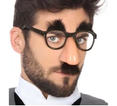 Eğlenceli Kılık Değiştirme Kaş Bıyık Mizah Gözlüğü 9x13 Cm thumbnail 3