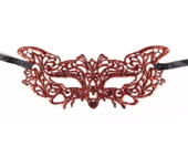 Kırmızı Dantel Masquerade Maskesi 9 No thumbnail 2