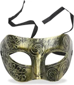 Altın Eskitme Yüz Maskesi - Antik Tarz Balo Maskesi thumbnail 4