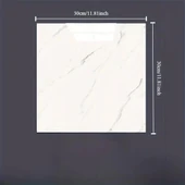 Beyaz Mermer Desenli Alüminyum Plastik Duvar Sticker (30*30) thumbnail 1