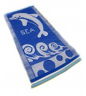 Plaj Hasırı Plastik Kilim 60x150cm Mavi Renk - 1