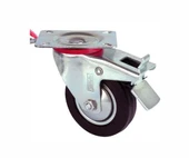 Servis Tekeri - Tablalı Frenli Siyah Döner - Çap 100 Mm thumbnail 1