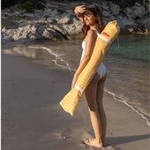 CARAMEL-CIZGILI SARI SEMSIYE PUSKULLU - 5