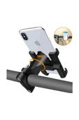 Alüminyum Gövdeli Metal Gidon Bağlantılı Motosiklet Telefon Tutucu 7 İnç Xl thumbnail 2