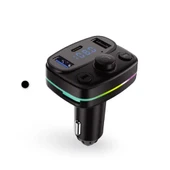 ACL AFT-10 Wireless, 1A 2xUSB, TF Kartlı Type-C, RGB Işıklı FM Transmitter Wireless thumbnail 2