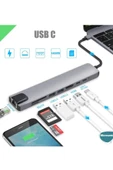 Type-c To Hdtv Multifunction Adapter 8 Port Kablo thumbnail 2