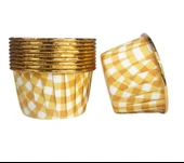 Cupcake/Muffin /Suffle Kek Kapsülü Turuncu Desenli 50 Li thumbnail 2