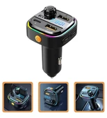 ACL AFT-13 Wireless, 3.1A 2xUSB, TF Kartlı Type-C, RGB Işıklı FM Transmitter Wireless thumbnail 1