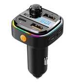 ACL AFT-13 Wireless, 3.1A 2xUSB, TF Kartlı Type-C, RGB Işıklı FM Transmitter Wireless thumbnail 2