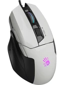 Bloody W70 Max 10.000 CPI 8 Tuş RGB 4M Bellek Ultra Core 3&4 Aktif Özel Yapım Optik Kablolu Panda Beyaz Oyuncu Mouse - 1