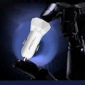 ACL AC-90 2.4A, 10W 2xUSB, 1mt Lightning Kablolu Araçiçi Şarj Aleti Araç İçi Şarj thumbnail 2