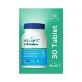 Velavit V-PreMom Folic Acid 600 uq 30 Kapsül thumbnail 1
