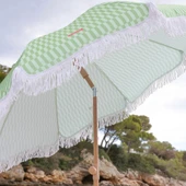 CARAMEL-CIZGILI YESIL SEMSIYE PUSKULLU - 4