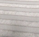 Süngerli Kadife Gofre Çizgili Kaymaz Koltuk Örtüsü (170x210)-Gri thumbnail 2