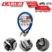 Bisiklet Kilidi Anahtarlı 15x120 Mavi - 2