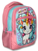 Ümit Çanta Üç Gözlü Kız Çocuk İlkokul Çantası - Bebek Unicorn - Pembe Turkuaz - 5048 thumbnail 1