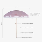 MARION-CIZGILI BORDO SEMSIYE PUSKULLU - 2